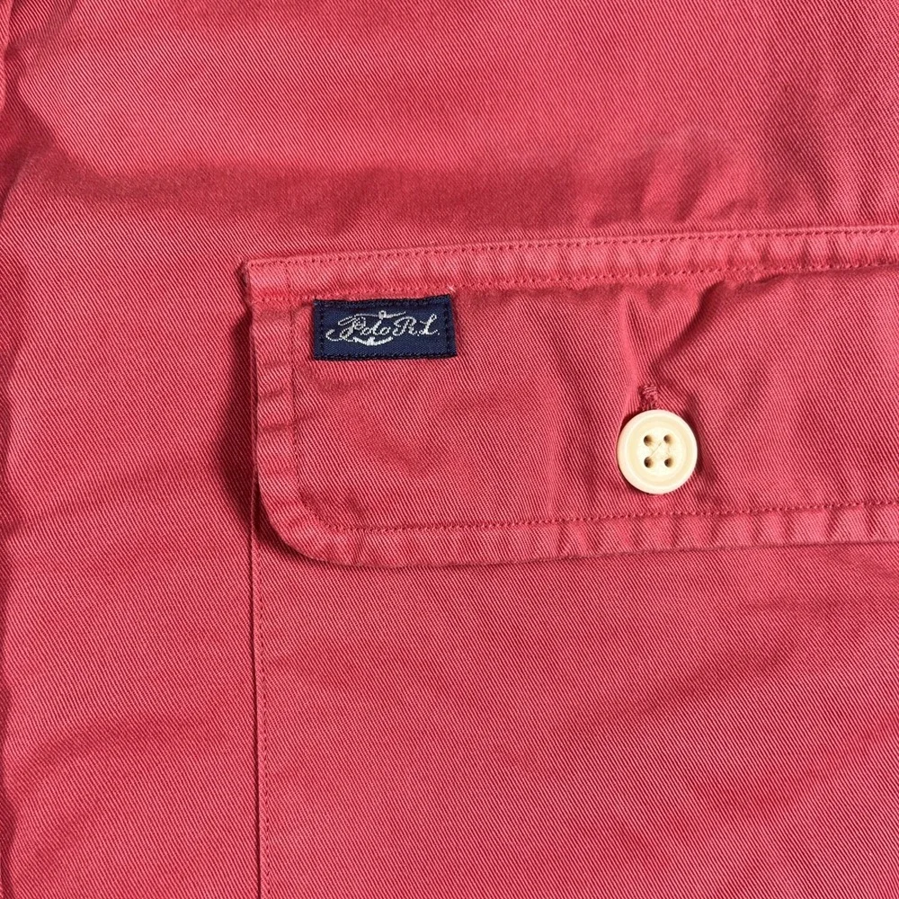 VINTAGE 90s Polo Ralph Lauren‎ Shirt Mens M Medium Button Long Sleeve Pink